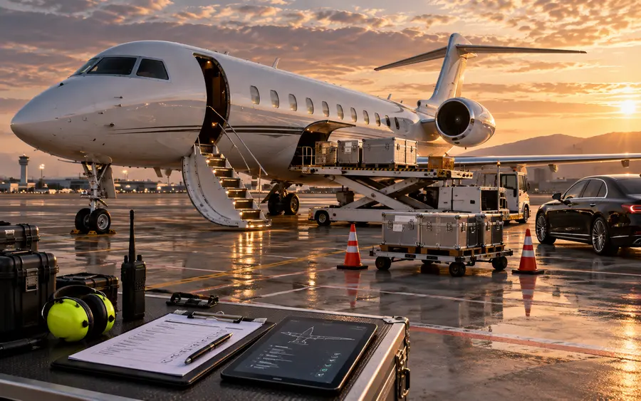 Contrôle détaillé d’une opération aérienne sur le tarmac